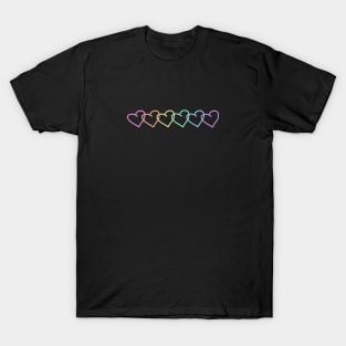 Pride hearts (Pastel) T-Shirt